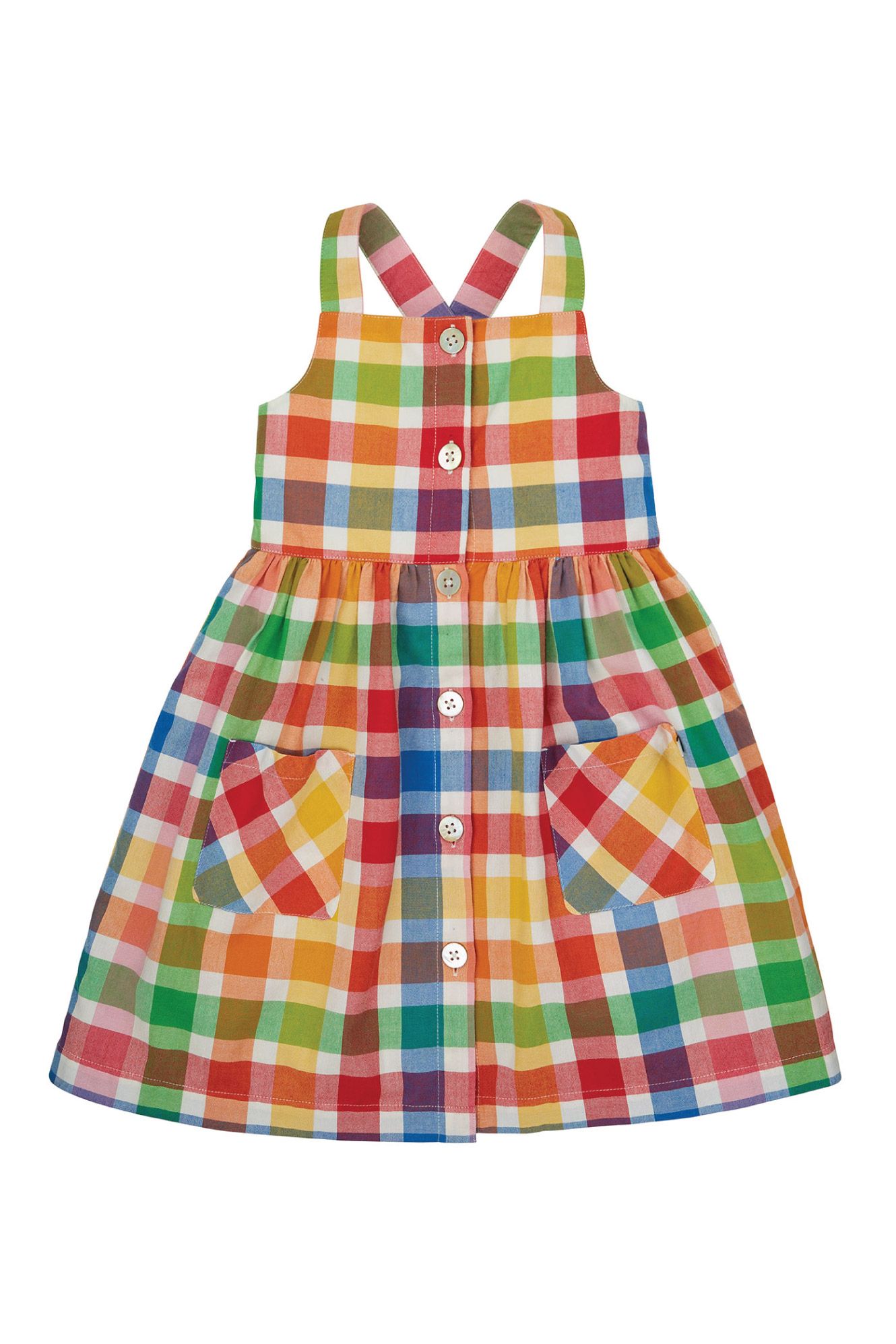 Check frock design sales for baby girl