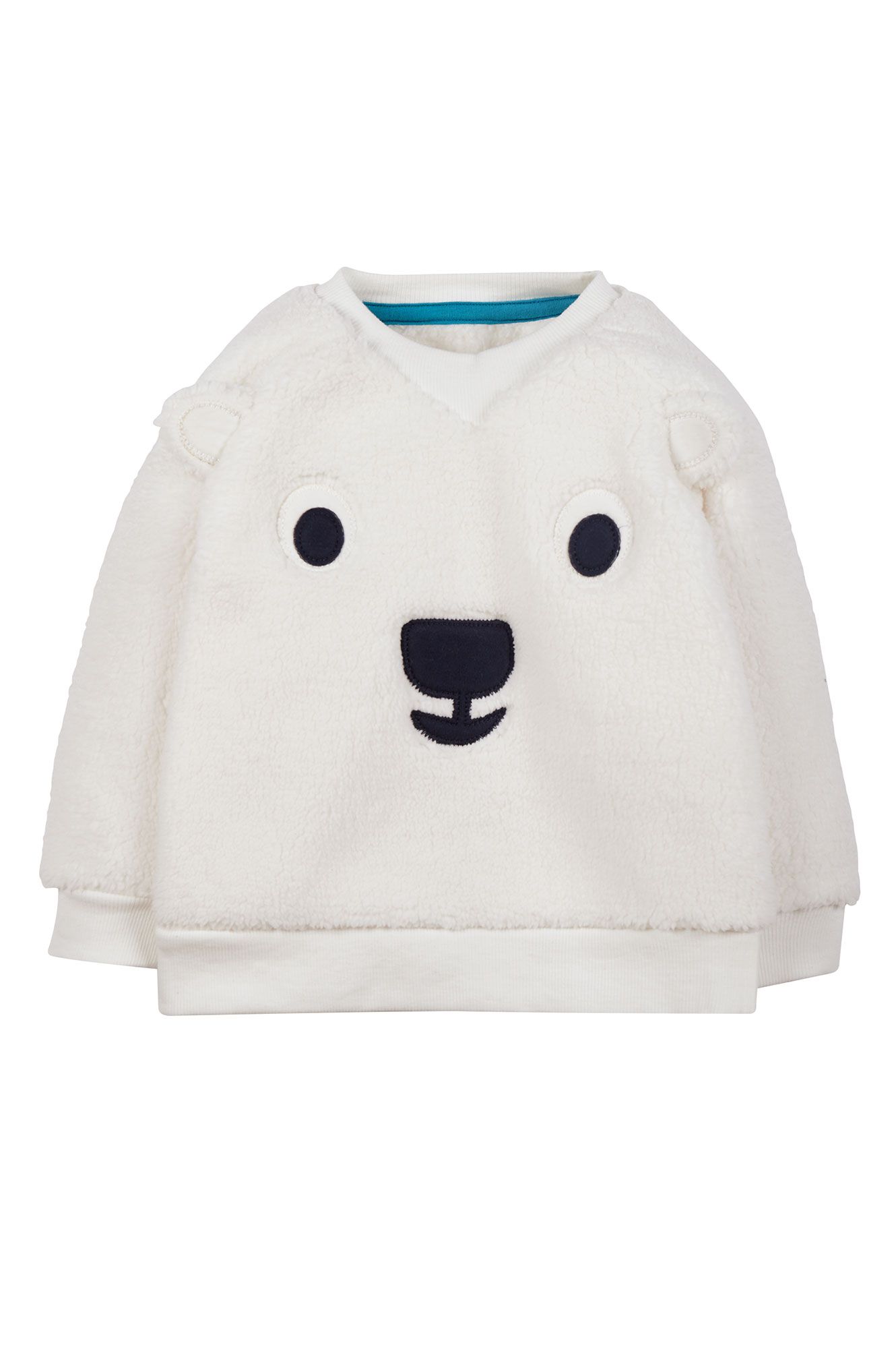 White hot sale fleece jumper