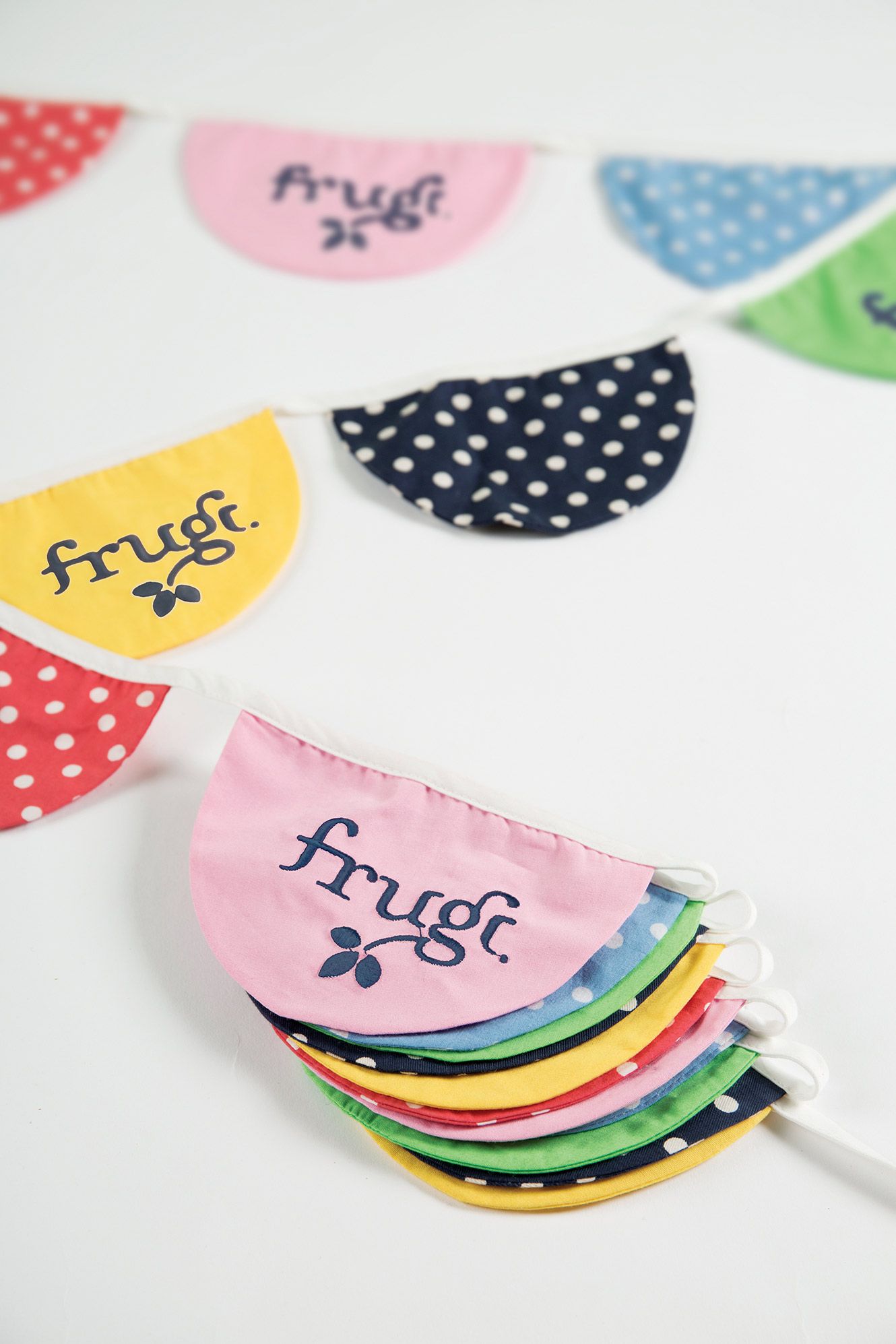 Embroidered Frugi Bunting