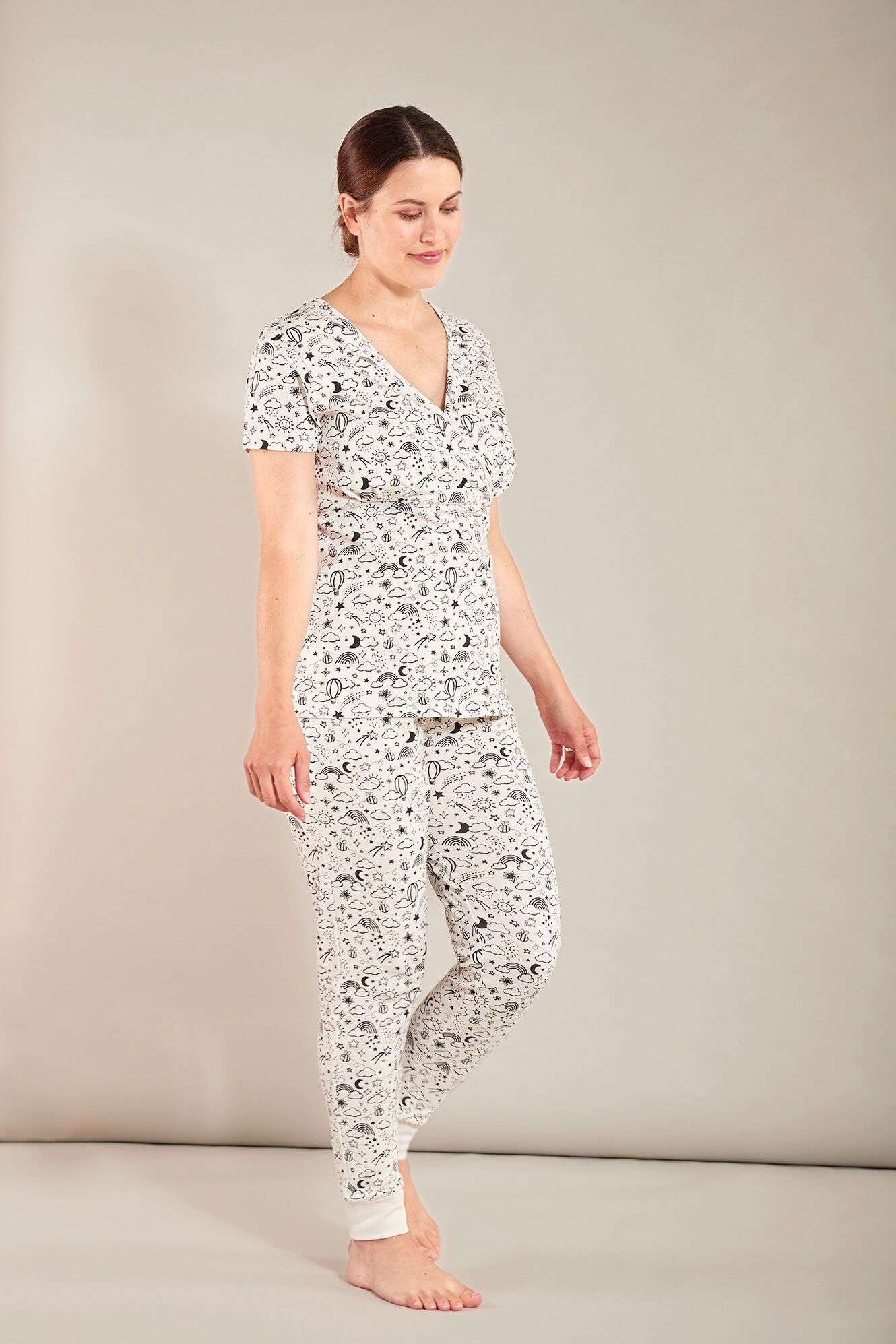 Mylah Nursing Pyjama Set