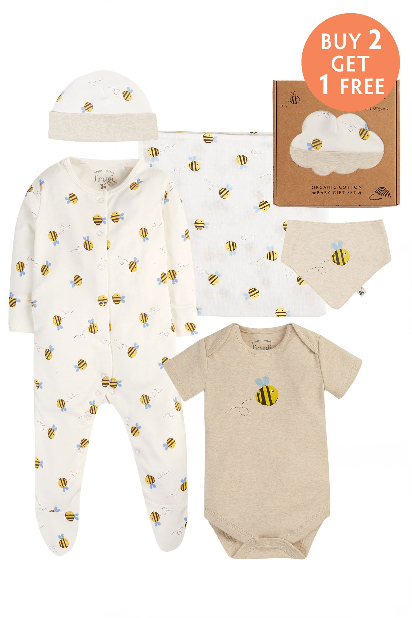 Buzzy Bee Muslin Gift Set