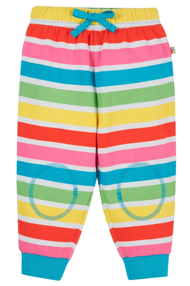 Frugi Favourite Cuffed Leggings - Rainbow Stripe - Scandi Down Under