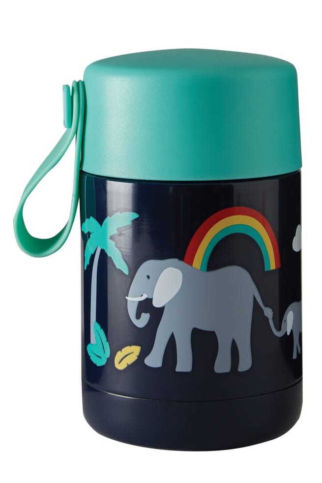 Blue Baby Elephant Thermos Food Jar